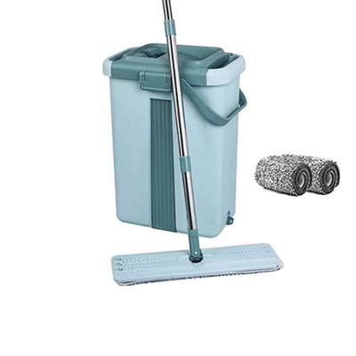 China Wholesale Creative Portable Microfiber Mop Bucket Clean Indoor Cleaning Dirty Water for sale