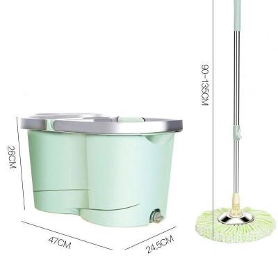 China Personality Minimalist Foldable Dust Stainless Steel Telescopic Simple Broom Bucket for sale