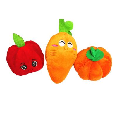 China Viable Cute Vegetable Shape Catnip Interactive Chewing Pet Cat Toy for sale