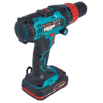 China 13mm Big Bit Powerful Cordless Impact Drill CD777-1ASC Cordless Impact Drill Lithiumbattery Impact Drill for sale