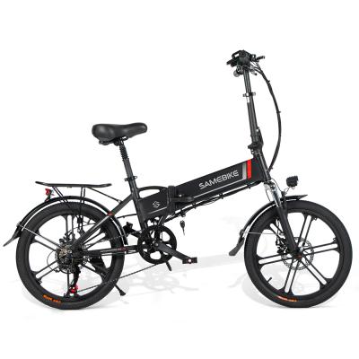 China Aluminum Alloy 48V/10.4Ah 7S Disc Brake LCD USB 2.0 Magnesium Rim Foldable Electric Bicycle for sale