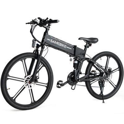 China 2021 New High Quality Aluminum Alloy 500W Motor Long Range Mountain Bike Foldable Electric Bicycle Ebike for sale