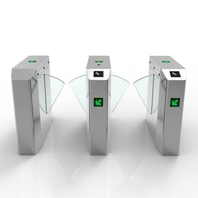 China Passagebreedte 550mm RFID-Klepturnstile Intrekbare Ingang voor Flat Te koop