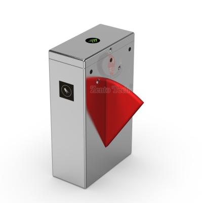 China OEM/ODM Pedestrian Traffic Flap Barrier Turnstile Access Control System Biometric Face Recognition Waist Height Te koop