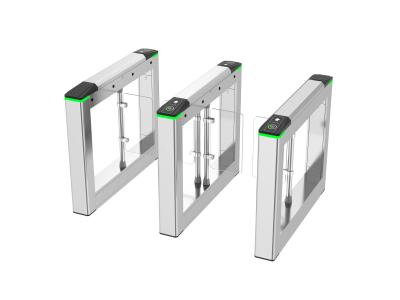 China Zento Swing Barrier Gates Turnstile Access Control With Card Reader for Gym Building for sale