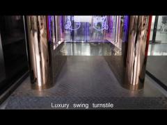 304SS Pedestrian Swing Turnstile Gate Passage Width 550mm