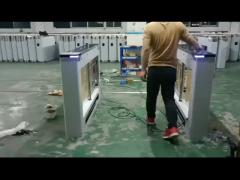 Outdoor Traffic Counters 220V Swing Turnstile Gate Biometric Authentication