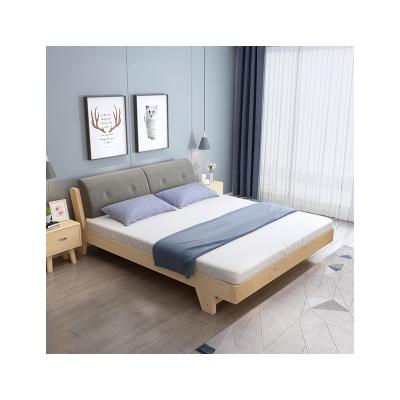 China (Size) cost-effective modern high quality adjustable multicolor simple and elegant manufacturers good quality easy-installation double bed with mattress for sale