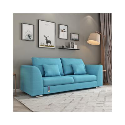 China (Other)Adjustable Furniture Factory Supplied Modern Living Room Wood Fabric 2-3 Seater Tech Fabric Sofa Set for sale