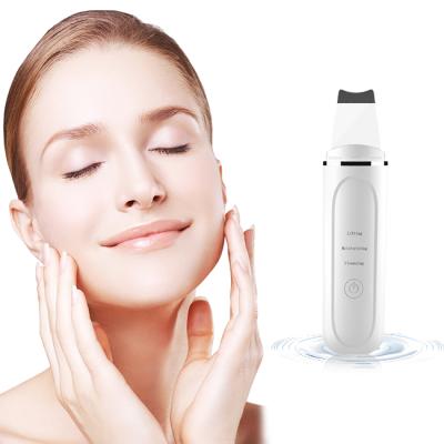 China 2021 Amazon Hot Sale Blackhead Remover Face Deep Cleansing Beauty Equipment Ultrasonic Dead Skin Scrubber Facial Cleansing Spatula for sale