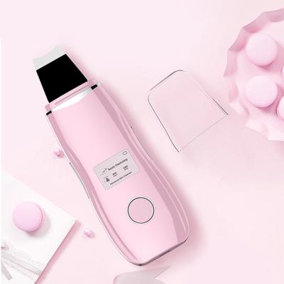 China Refillable Ultrasonic Blackhead Remover Pimples Remover Ultrasonic Skin Males Face DEEP CLEANSING Spatula For Wholesale for sale