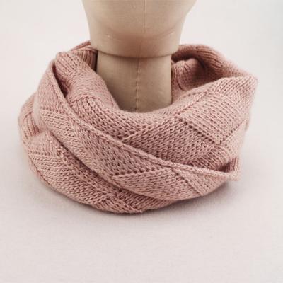 China High Quality 96% Wool Acrylic Knit Snood Wool Knit Scarf For Women for sale