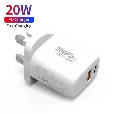 China Wholesale 20W Cell Phone Wall Mobile Phone USB C Charger USB C Fast Charing Type Mobile Charger Adapter USB C Charger for sale