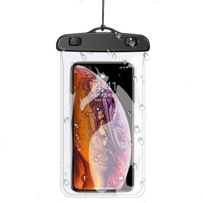 China Factory Cell Phone Case Pouch Swimming Waterproof Phone Bag For Diving Floating 6inch And Smaller Wholesale for sale