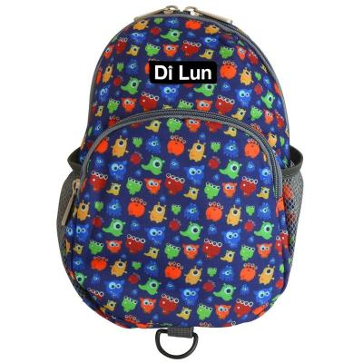 China With Detachable Leash Boys Cartoon Monsters Cute Kid Size Backpack With Safety Harness And Leash for sale