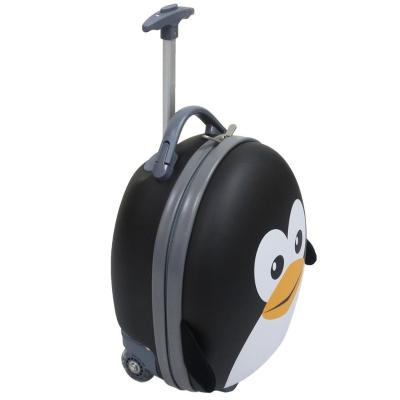 China Travel Luggage Cases Rolled Cute Cartoon Penguin Carry On Trolley Luggage Bag Suitcase For Air Travel for sale