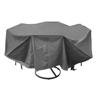 China Protect Outdoor Furniture Gray Waterproof Outdoor Dust Rain Cover Protector for Patio Furniture Table Chair Set 90