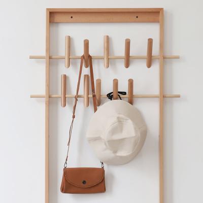 China Doors/On Behind Walls Entryway Bedroom Scarves Bags Hat Umbrella Space Saving Coat Rack With 10 Hooks Angle Adjustable Spacing Wall Mounted Coat Hanger for sale