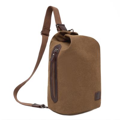 China Wholesale 2021 Multifunctional Waterproof Bag Canvas Chest Bag Men's Messenger Travel Shoulder Bag for sale