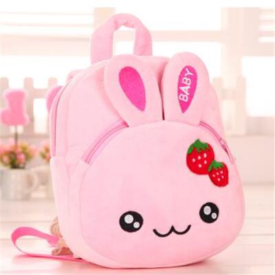 China Other Wholesale Strawberry Plush Stuffed Children's Cute Animal Schoolbags for sale