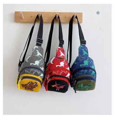 China New Style Water Proof Children's Dinosaur Pockets Fashion Kids Chest Bag Boy Coin Purse Message Bag for sale