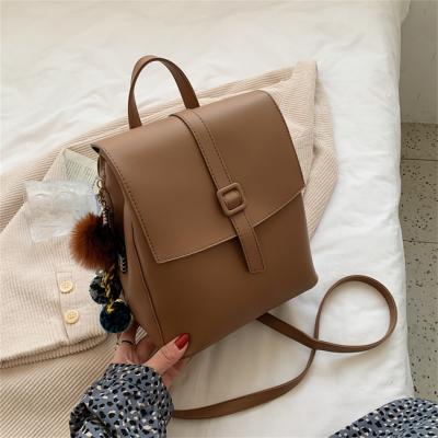 China 2021 New Fashion Direct Sales PU Leather Student Backpack Trend Personality Waterproof Backpack for sale