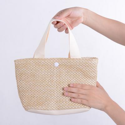 China Straw Bag 2021 Handmade Rattan Handbag Shoulder Shopping Bag Factory Price High Quality New for sale