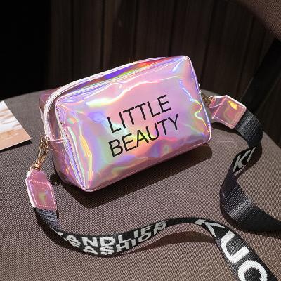 China Women Printed Cool Sequins Mobile Phone Bag Korean Style Rectangular Messenger Bag for sale