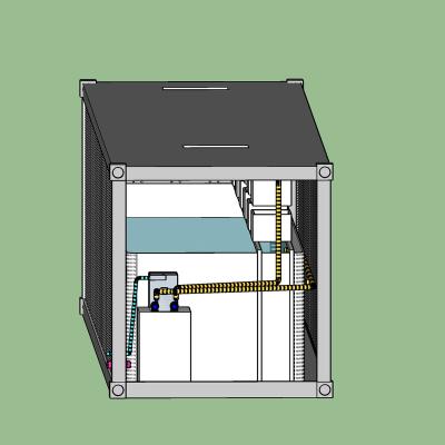 China Containerized Fish Farm Containerized 25T Fish RAS for sale