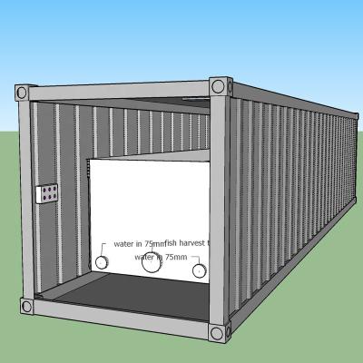 China 15T Filtration Fish Farm Container for sale