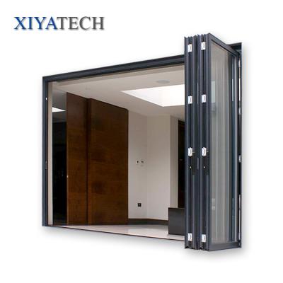 China Dwg Aluminum Accordion Sound Insulation Low Price White Details Types Folding Doors For Patio for sale