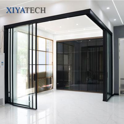 China New model internal aluminum windows and doors of modern double glazed design for sale