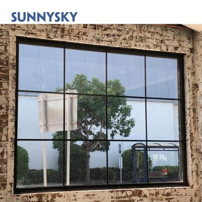 China Fixed Screen Sound Insulation Canopy Large Bullet Proof Folding Casement Window for sale