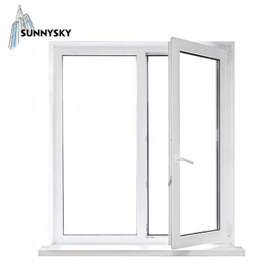 China Folding aluminum screen storm casement aluminum windows with good design for sale