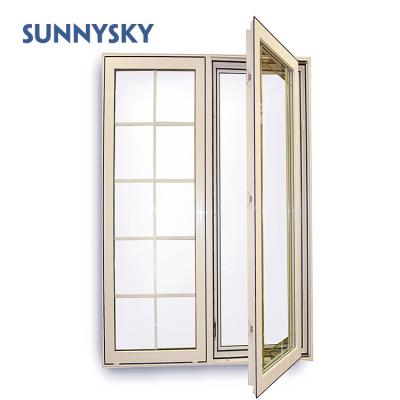 China Aluminum Folding Screen Low Price 36X72 Double Casement Windows for sale