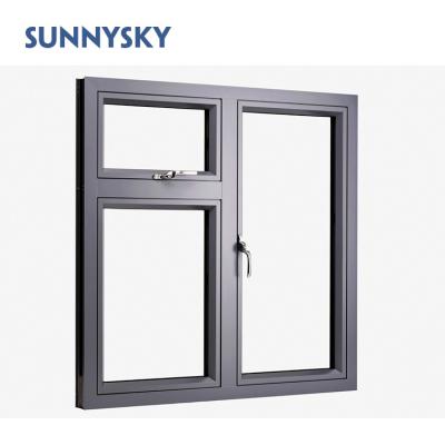 China High quality folding screen iron aluminum profile silding casement window for sale