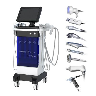 China Face Lift 11 in 1 Hydraulic Lifting Oxygen Jet Spa Facial Bio Water RF Dermabrasion Machine for sale