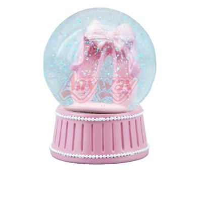 China World 80mm Resin Ballet Shoes Snow Globe For Custom Water Ball for sale