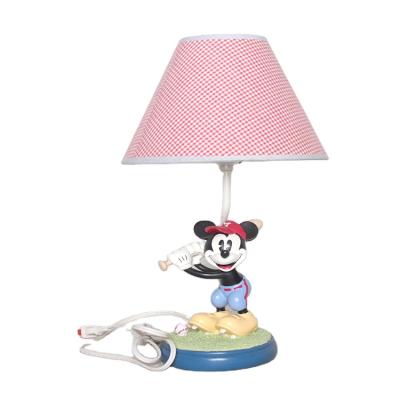 China Custom Famous Handwork Kids Room Desk Lamp Cartoon Mouse Design Resin Table Lamp For Home Decoration for sale