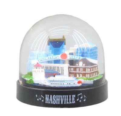 China China Hot Sale Customized Snowball Country City Souvenirs Sprinkle Plastic Snow Globe OEM Snow Globe for sale