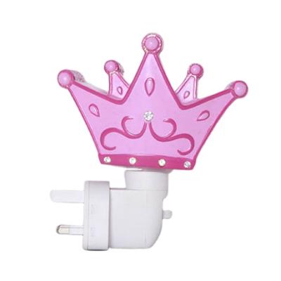 China Handwork Resin Opens Decoration Crown Shape Night Light Home Custom Design Small Wall Lamp For Living Room for sale