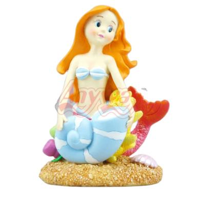 China Hot Sale Sea Park Sea Park Souvenirs Ornaments Mermaid Figurine Custom Resin Statue For Gifts for sale