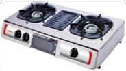 China Gas stove with BBQ grill for sale