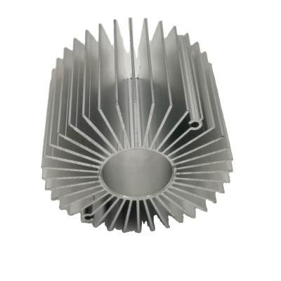 China LED Lamp Heatsink Customized Extruded Heatsink Aluminum Led Heatsink Profiles Round Heatsink for sale