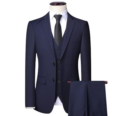 China 2021 Wholesale Service Anti-Wrinkle 2 Piece Breathable Business OEM/ODM Suits Slim Fit Work Suits Plus Size Mens Formal Wedding Men Suit for sale