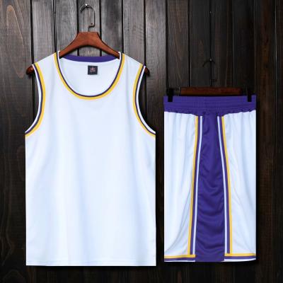 China Wholesale New Breathable 2020 Basketball Shirt Customs Officers Training Basketball Tank Top Pants Kit for sale