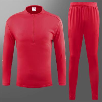 China Shirts & Leading 18/19 Wholesale New Design Long Sleeve Mens Sport Wear Football Jacket Suits Training Tracksuit With RED for sale