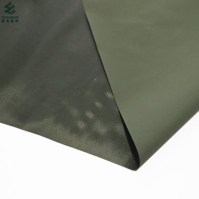 China Cool Virgin 210T Raincoat PVC Coated Nylon Taffeta Raincoat Rain Wear Raincoat Fabric for sale