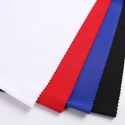 China Shrink-Resistant Knitted Moisture Wicking Big Eyes 100% Polyester Non Heading Micro Birds Eye Fabric Shaoxing for sale