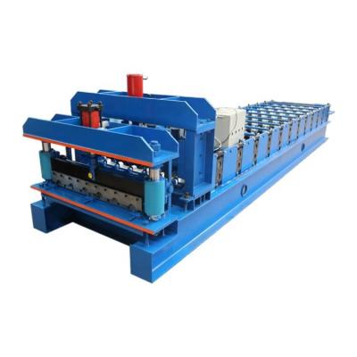 China 2017 Good ROOF Quality 828 Color Steel Glazed Tile Roll Forming Machine Step Tiles Making Machine for sale